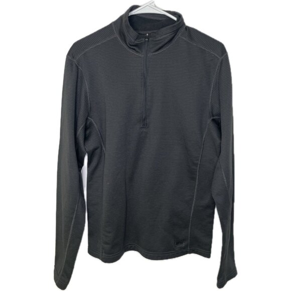 Rei Men’s Midweight Base Layer Half-Zip Top Gray M - Picture 1 of 7